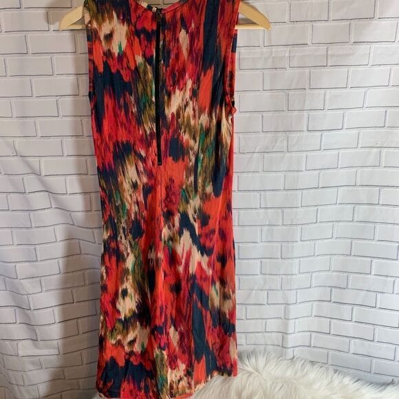 Haute Hippie Floral Ikat Print Modal Dress Size M - Picture 4 of 8